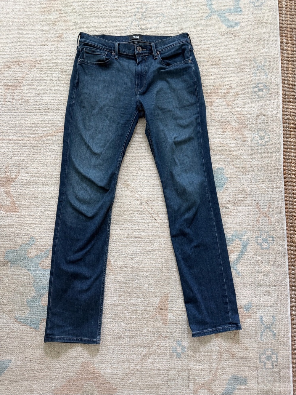 PAIGE Indigo Slim Straight Jeans